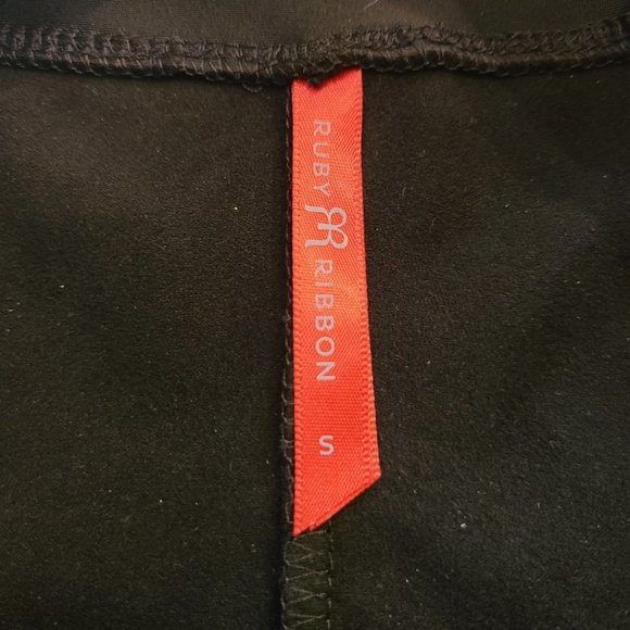 Ruby Ribbon Black Suedette Leggings #1379 NWOT - Picture 8 of 9